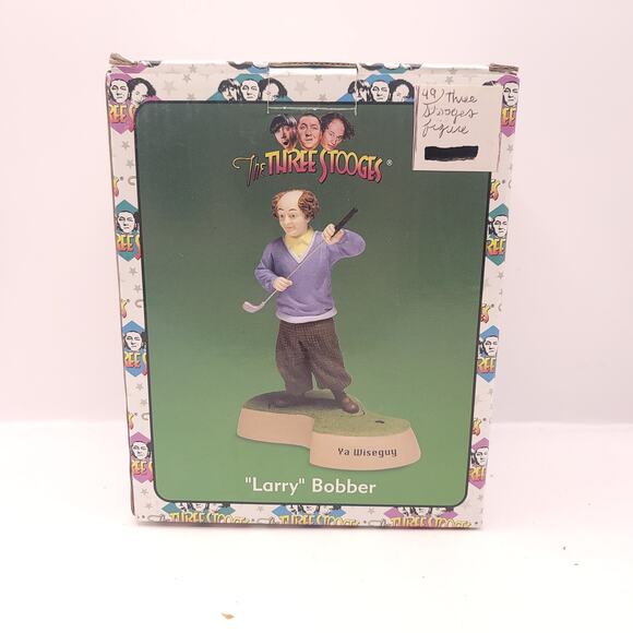 The Three Stooges Larry Bobber Ya Wiseguy Golf Figure New In Box 2001 - Picture 1 of 7